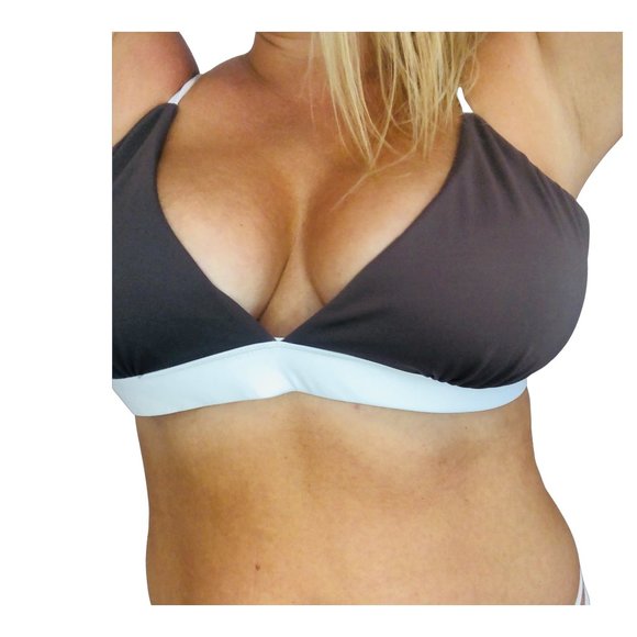 D+ FULL BUST TRIANGLE- BIKINI TOP - Picture 1 of 6